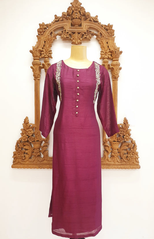 Magenta Long kurti
